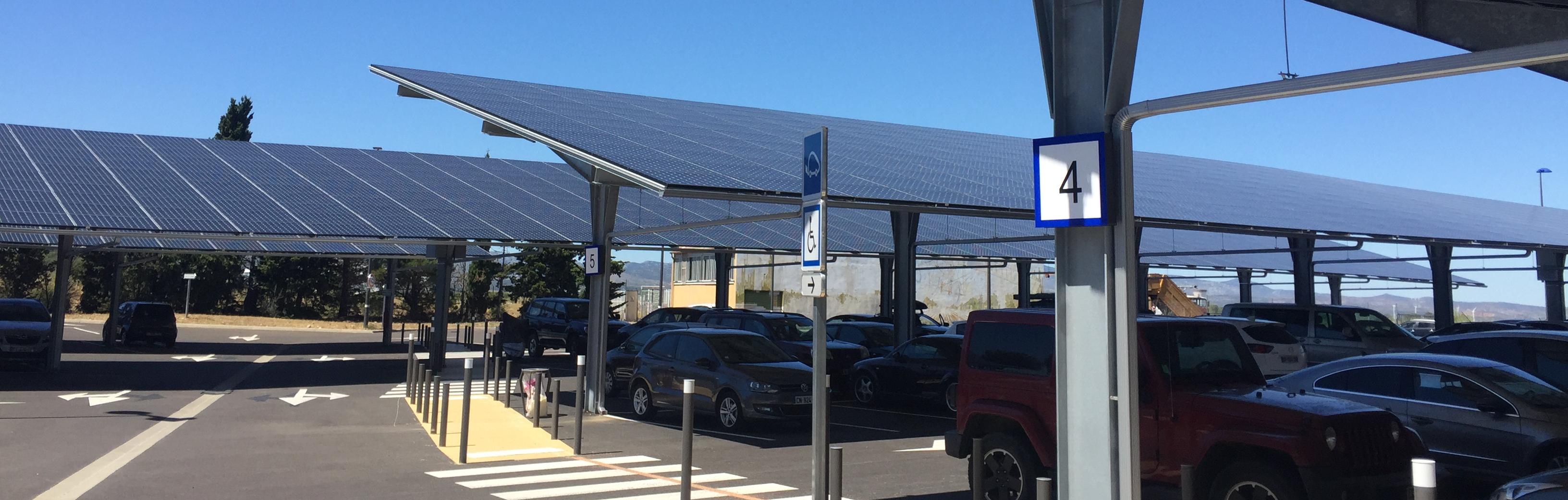 Ombrières photovoltaïques Corsucant - Aéroport Perpignan