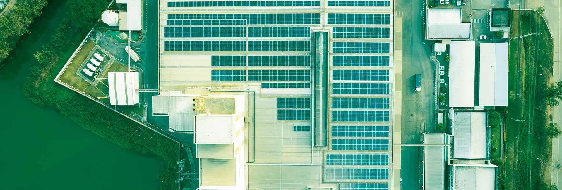 Centrale toiture Photovoltaïque Industrie par Obton